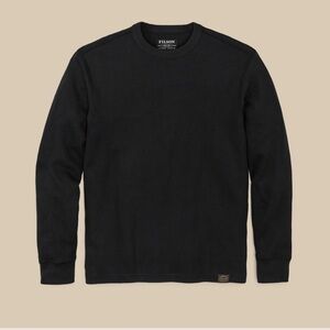 Filson Garment Navy Waffle Knit Thermal Crewneck XXL